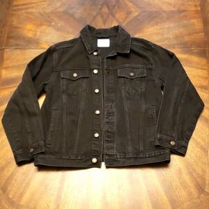 Old Navy Black Denim Jacket Size 14/16